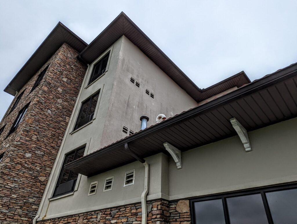 commercial building washing before